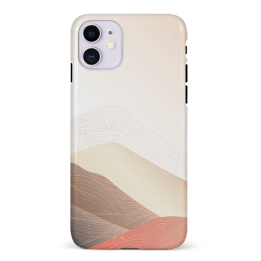iPhone 11 Sophisticated Desert Abstract Phone Case