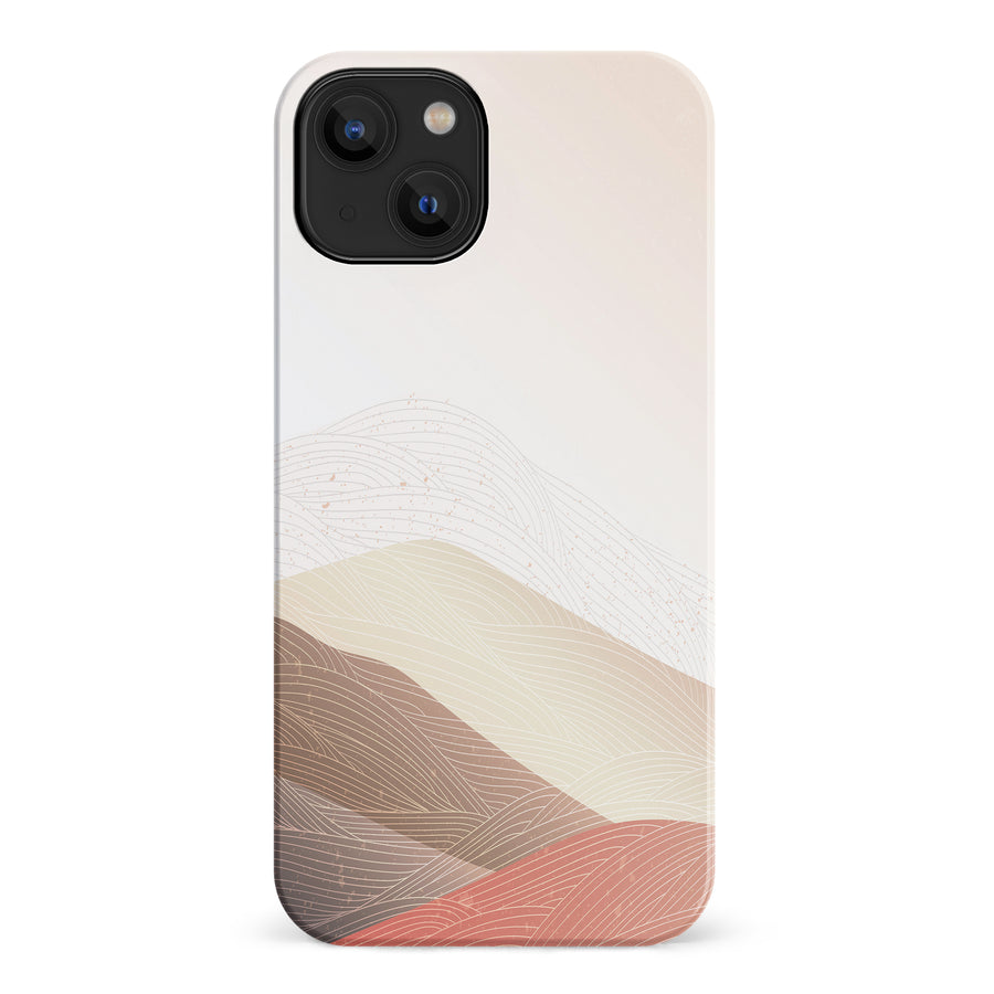 iPhone 14 Sophisticated Desert Abstract Phone Case