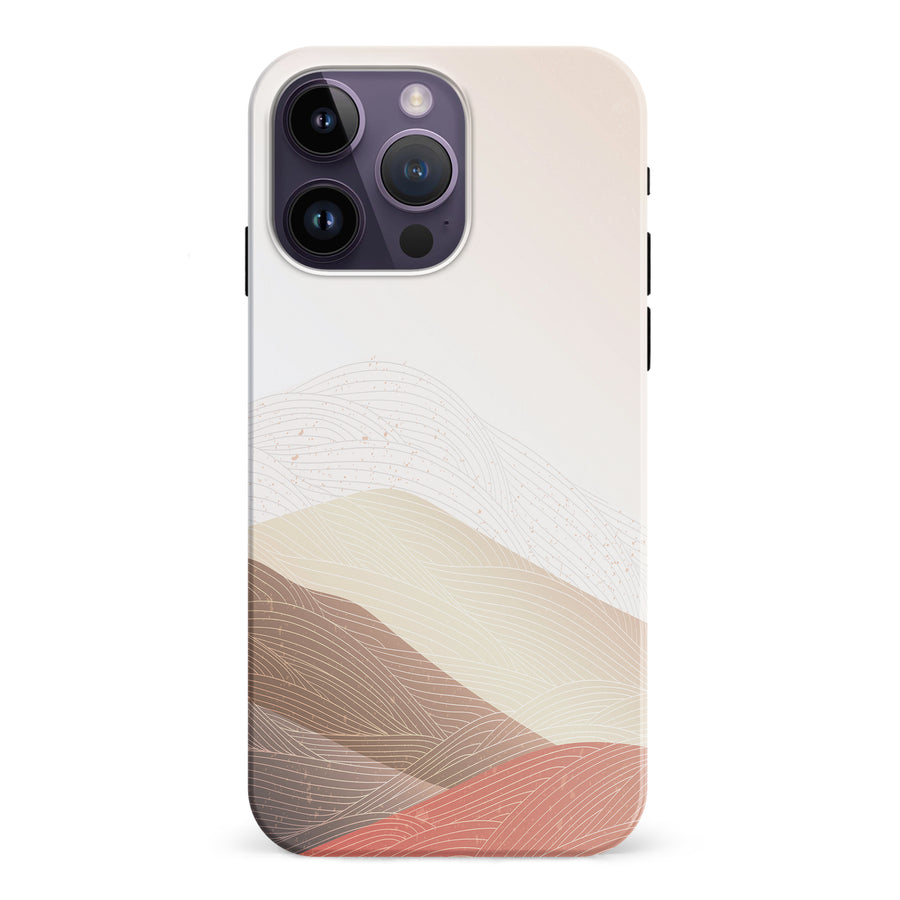 iPhone 15 Pro Sophisticated Desert Abstract Phone Case