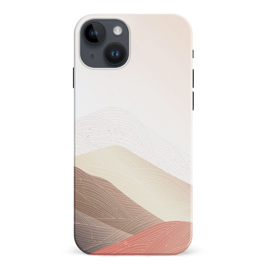 iPhone 15 Plus Sophisticated Desert Abstract Phone Case