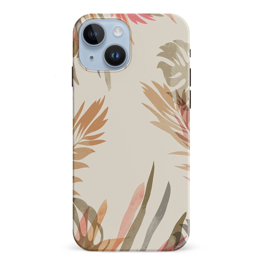iPhone 15 Abstract Floral Touch Phone Case