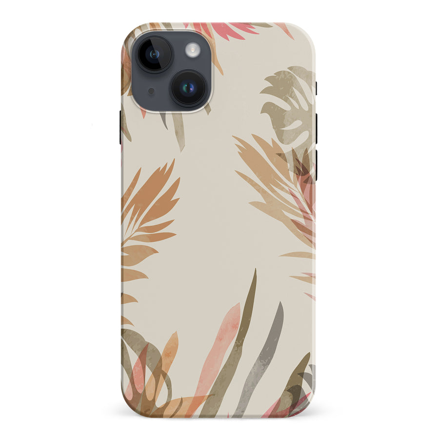 iPhone 15 Plus Abstract Floral Touch Phone Case
