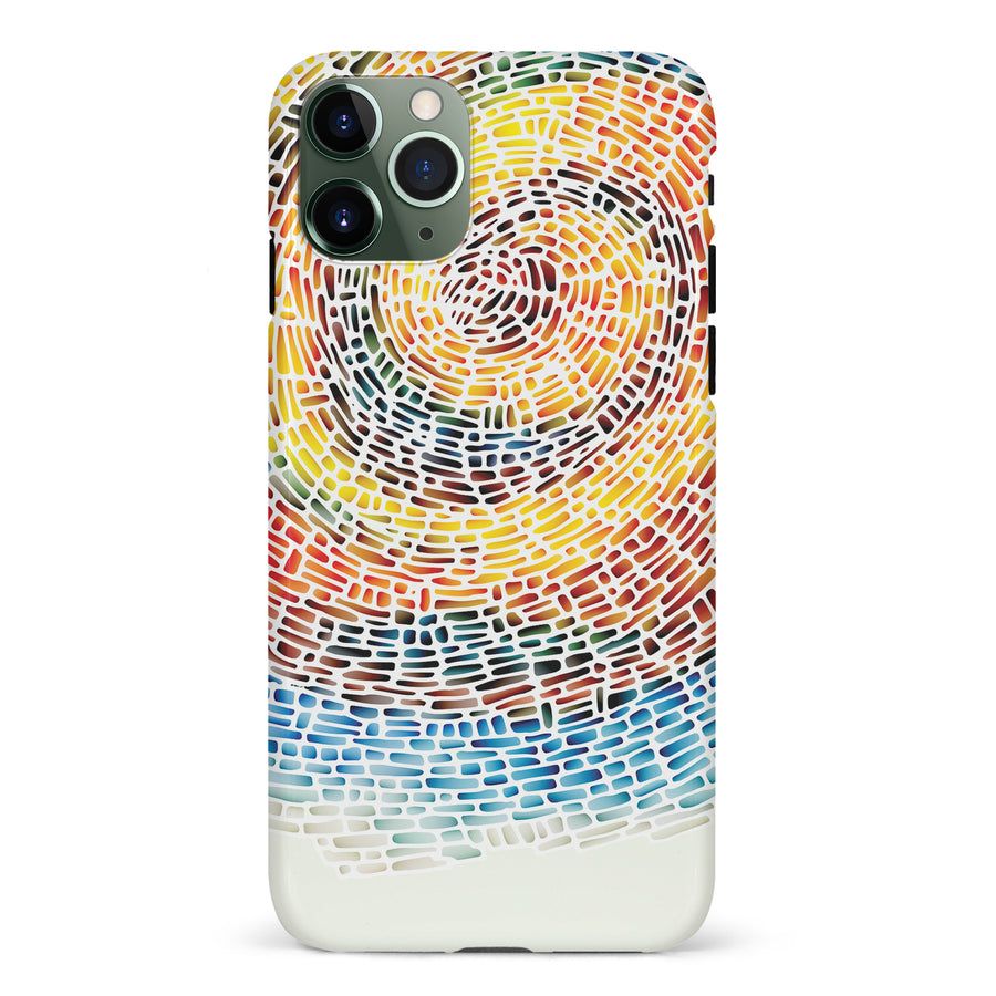 iPhone 11 Pro Whirlwind of Color Abstract Phone Case