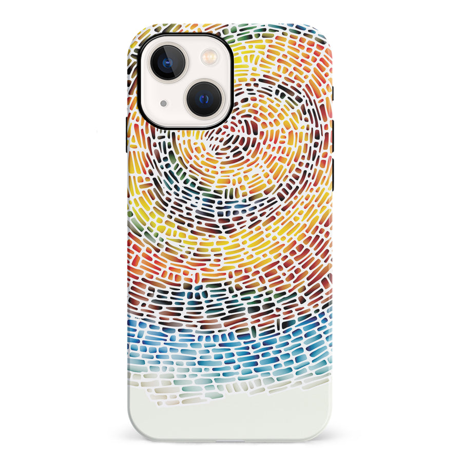 iPhone 13 Mini Whirlwind of Color Abstract Phone Case