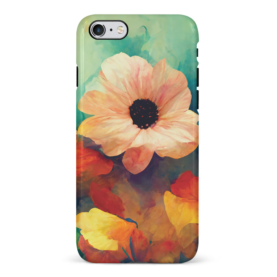 iPhone 6 Vibrant Botanica Painted Flowers Phone Case