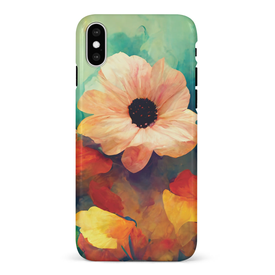 iPhone X/XS Vibrant Botanica Painted Flowers Phone Case