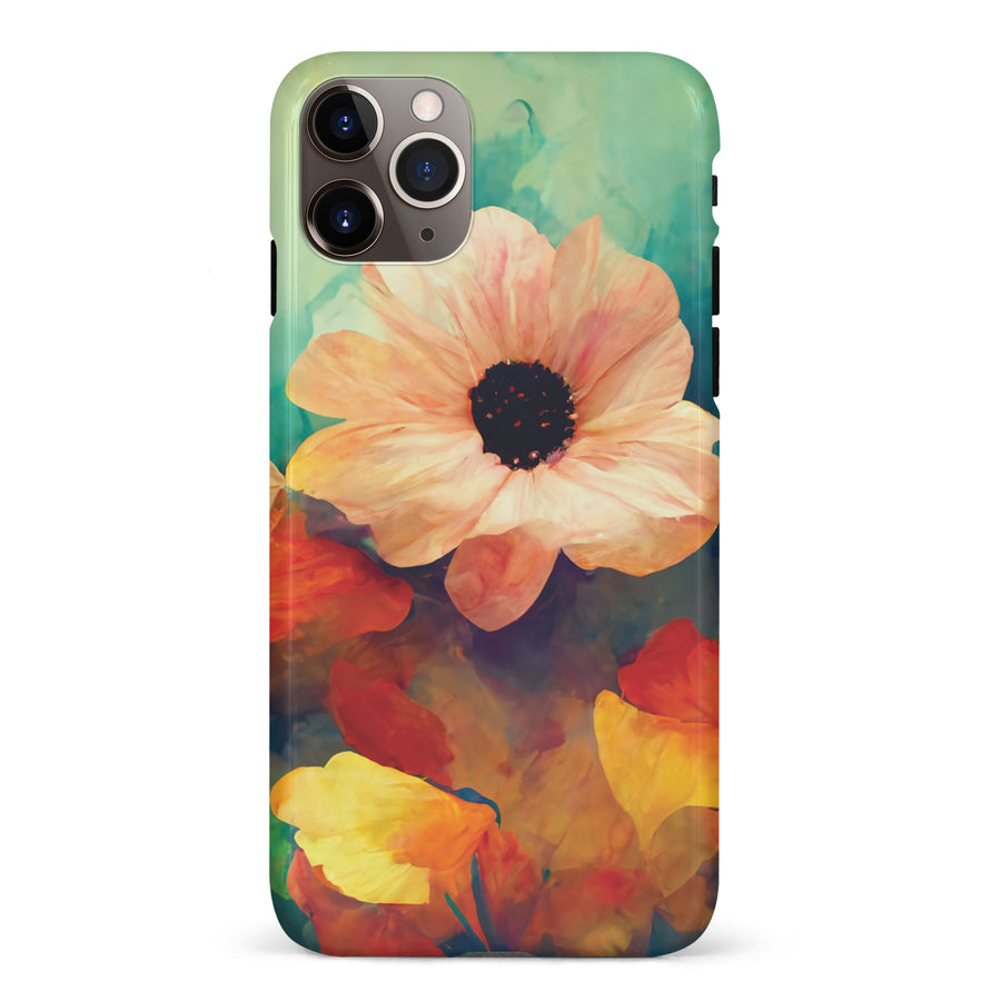 iPhone 11 Pro Max Vibrant Botanica Painted Flowers Phone Case