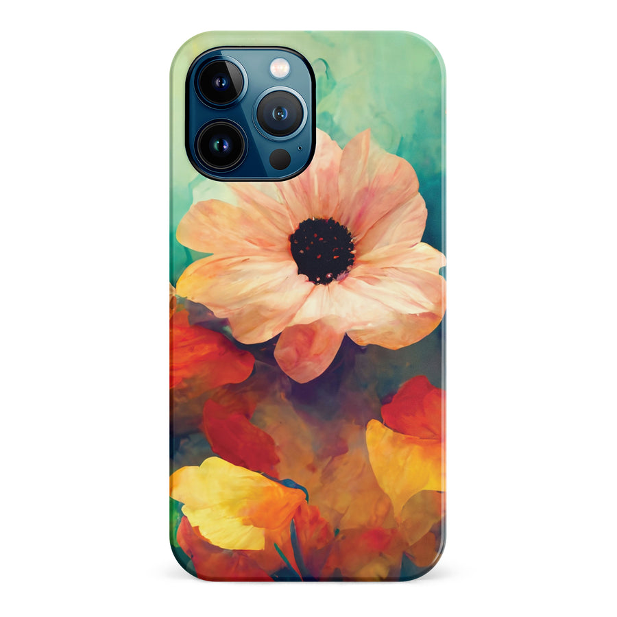 iPhone 12 Pro Max Vibrant Botanica Painted Flowers Phone Case
