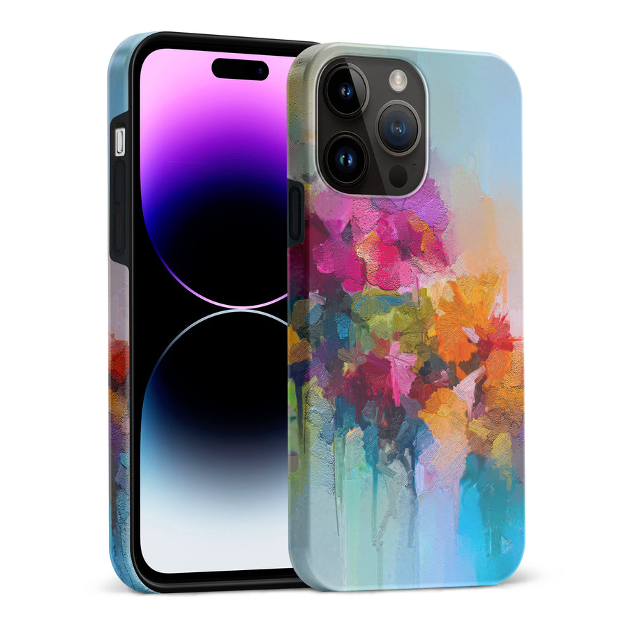 iPhone 15 Pro Max Dance Painted Flowers Phone Case