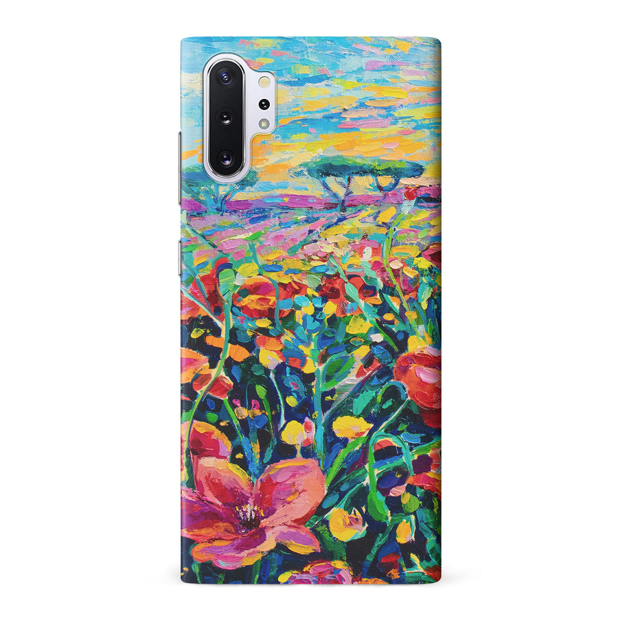 Samsung Galaxy Note 10 Plus Gardenia Painted Flowers Phone Case