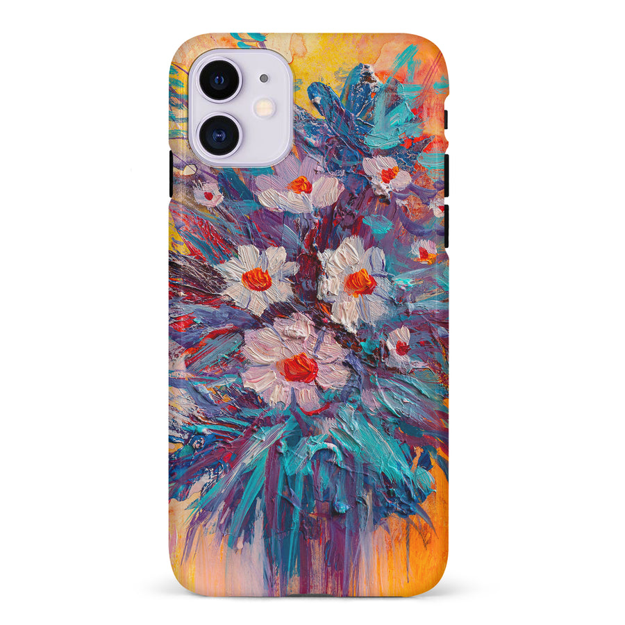 iPhone 11 Botanicals Painted Flowers Phone Case