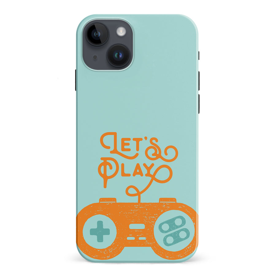 iPhone 15 Plus Let's Play Phone Case in Green