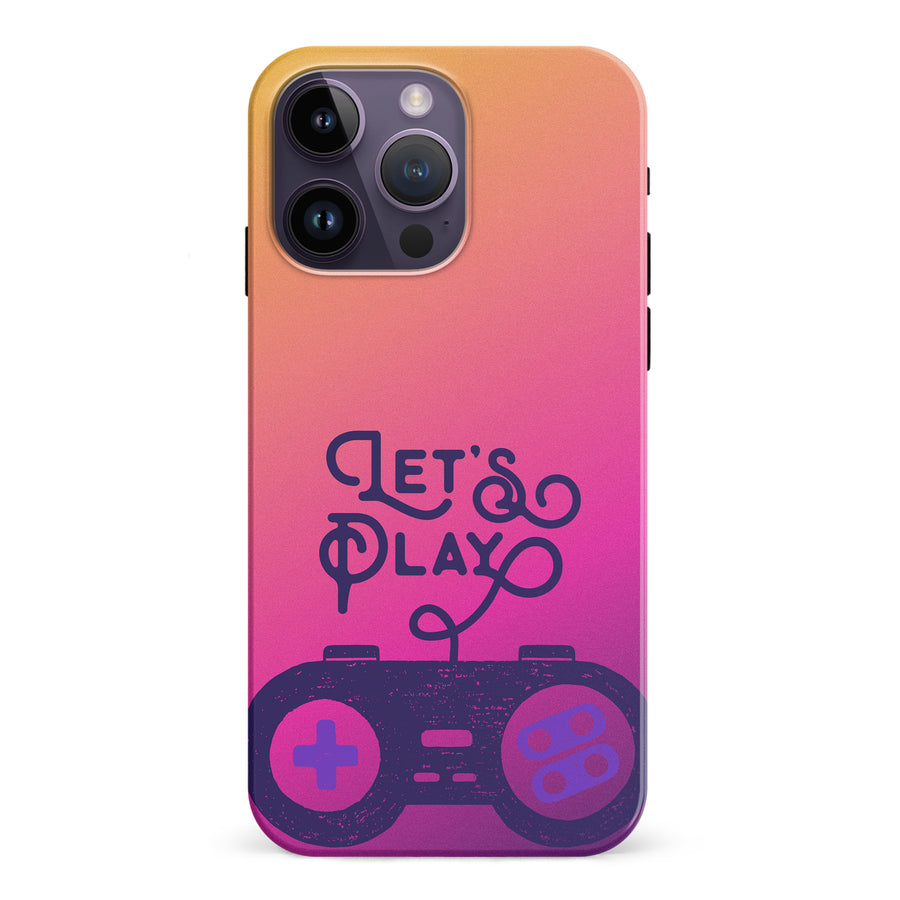iPhone 15 Pro Let's Play Phone Case in Magenta