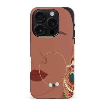 iPhone 16 Pro Max Punjabi Kudi Indian Phone Case in Tan