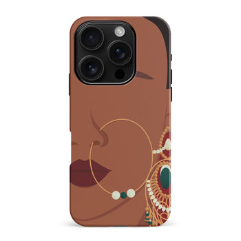 iPhone 16 Pro Max Punjabi Kudi Indian Phone Case in Brown