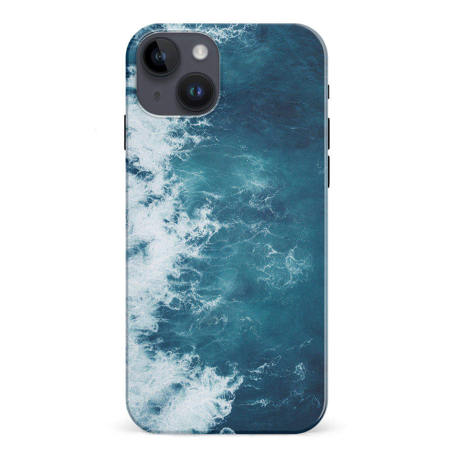 iPhone 15 Plus Ocean Waves Phone Case