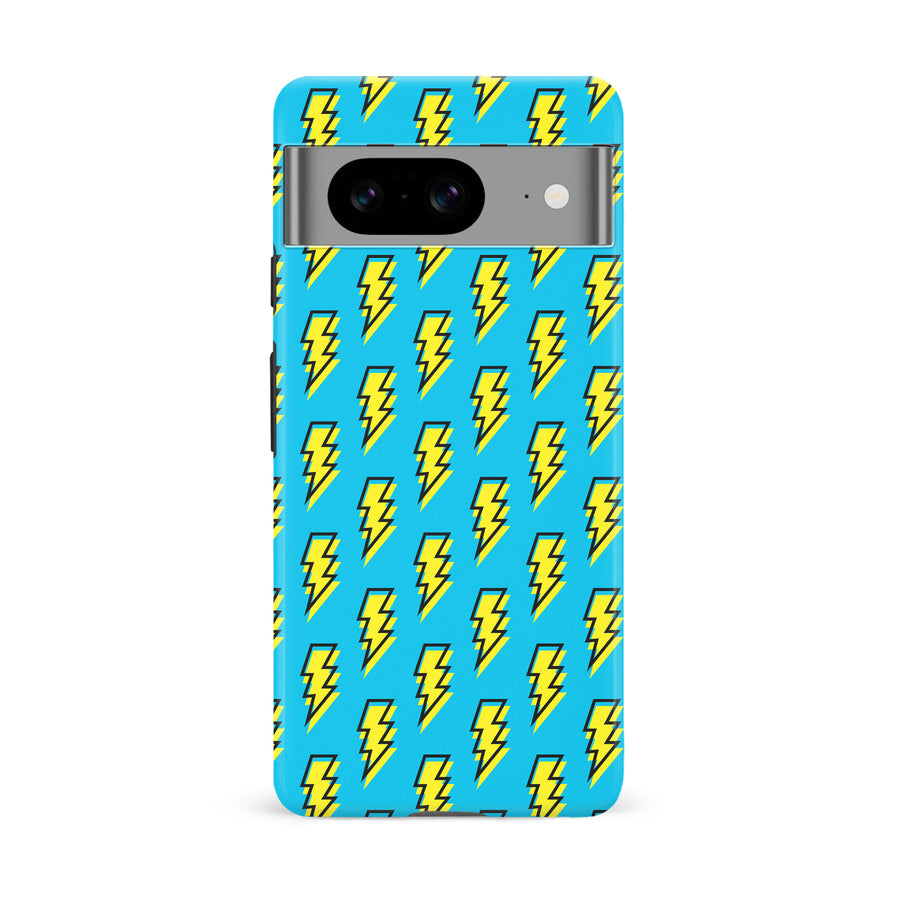 Google Pixel 8 Lightning Phone Case in Blue