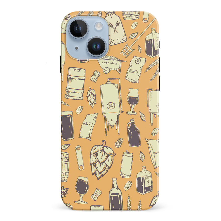 iPhone 15 The Brewmaster Phone Case in Yellow