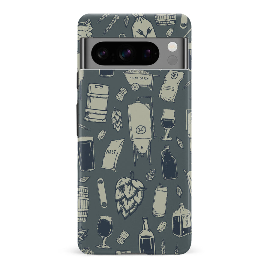 Google Pixel 8 Pro The Brewmaster Phone Case in Charcoal