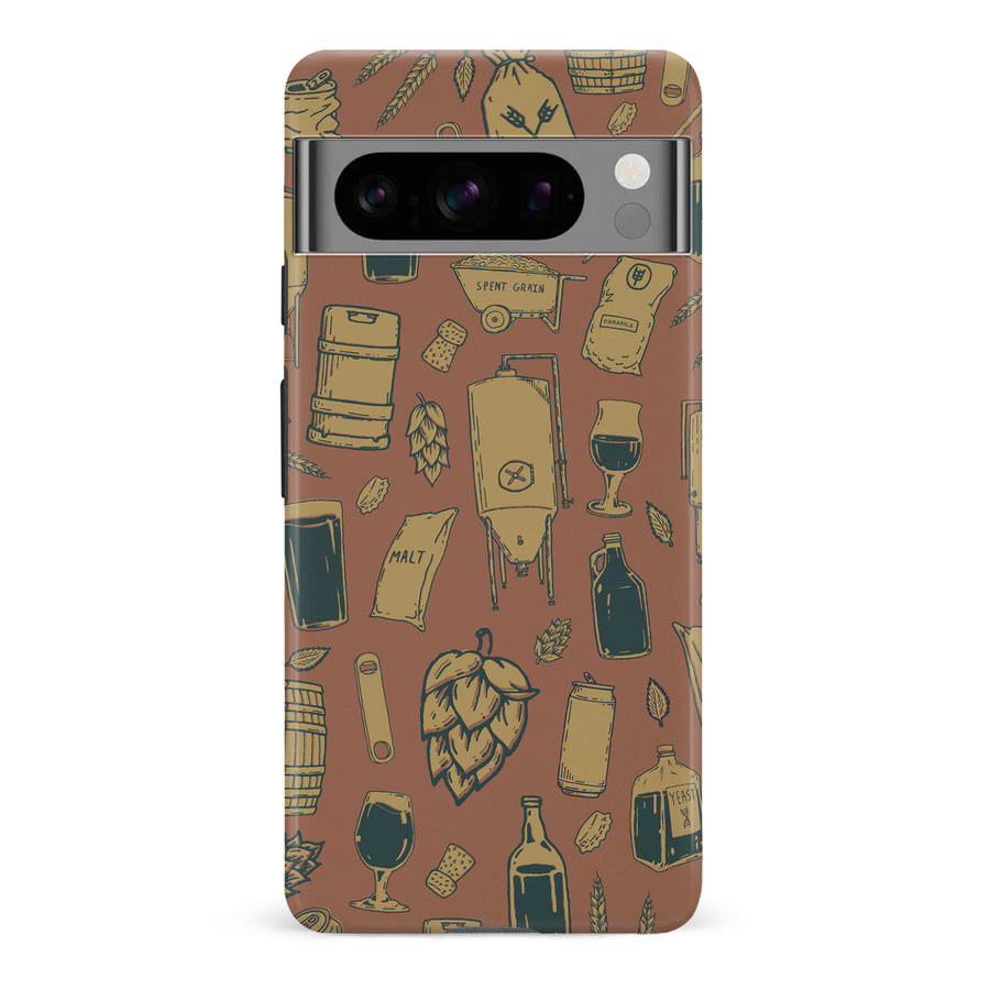 Google Pixel 8 Pro The Brewmaster Phone Case in Brown