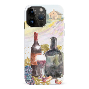 iPhone 15 Pro Max Wine Bottles Painting Phone Case