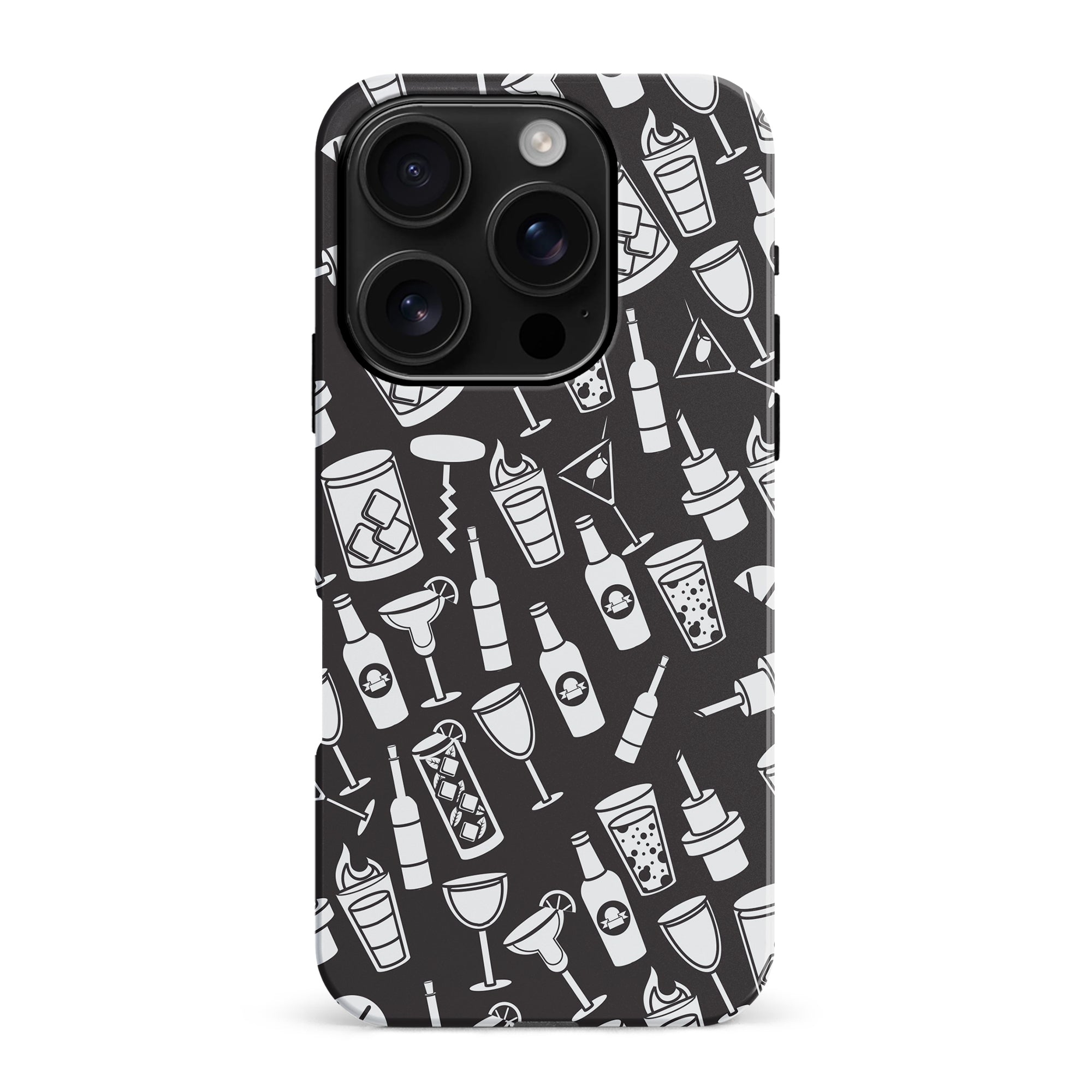 Cocktails Dreams Phone Case Black – CaseMogul - Main Image