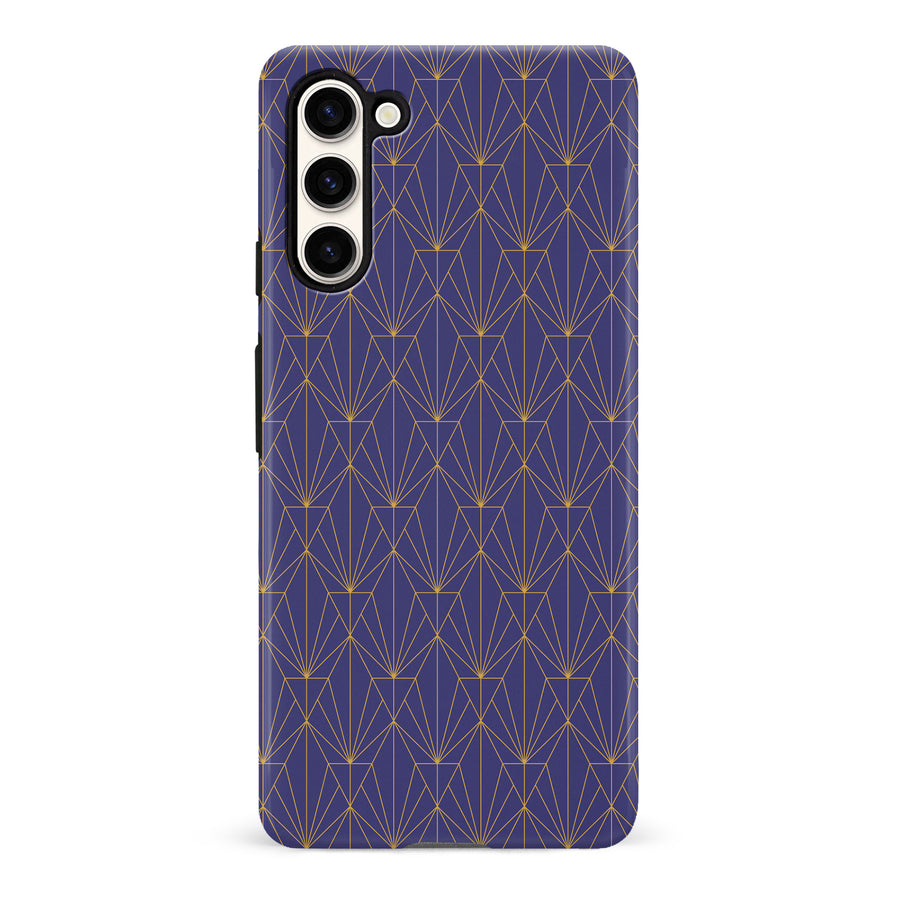 Samsung Galaxy S23 Plus Showcase Art Deco Phone Case in Purple