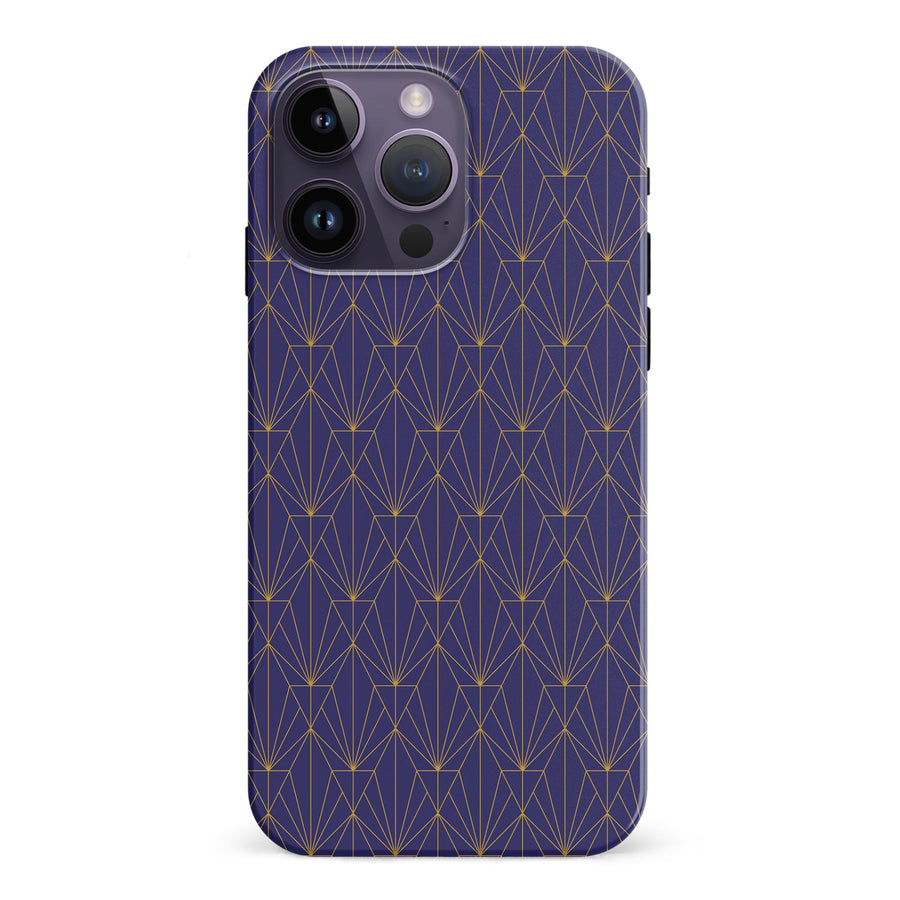 iPhone 15 Pro Showcase Art Deco Phone Case in Purple