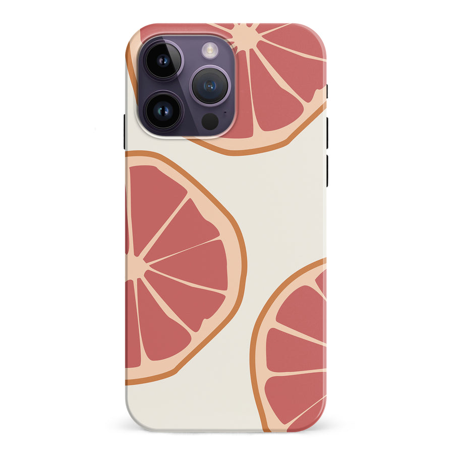 iPhone 15 Pro Grapefruit Phone Case