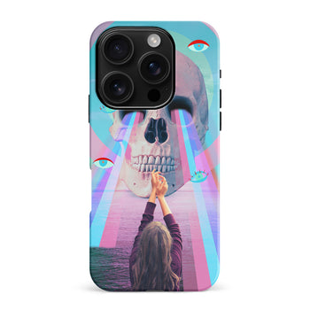 iPhone 16 Pro Max Skull with Lasers Phone Case