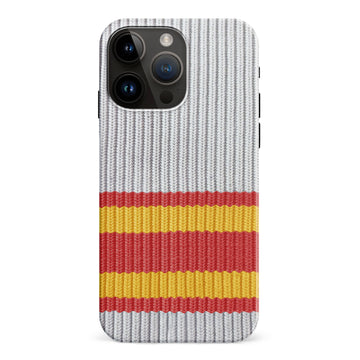 iPhone 15 Pro Max Hockey Sock Phone Case - Calgary Flames Away