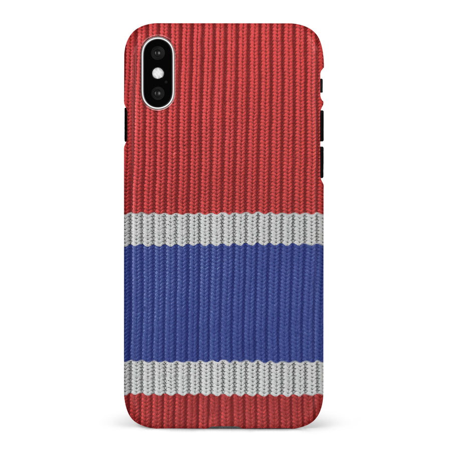iPhone X/XS Hockey Sock Phone Case - Montreal Canadiens Home