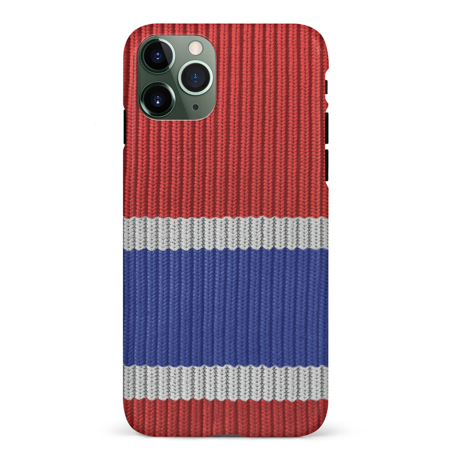 iPhone 11 Pro Hockey Sock Phone Case - Montreal Canadiens Home