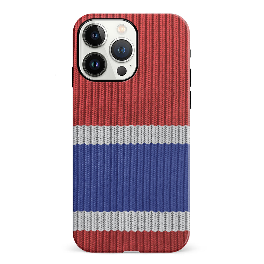 iPhone 13 Pro Hockey Sock Phone Case - Montreal Canadiens Home
