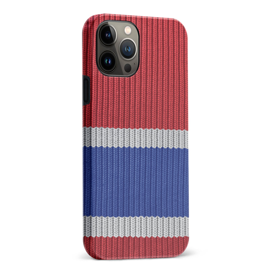 iPhone 13 Pro Max Hockey Sock Phone Case - Montreal Canadiens Home