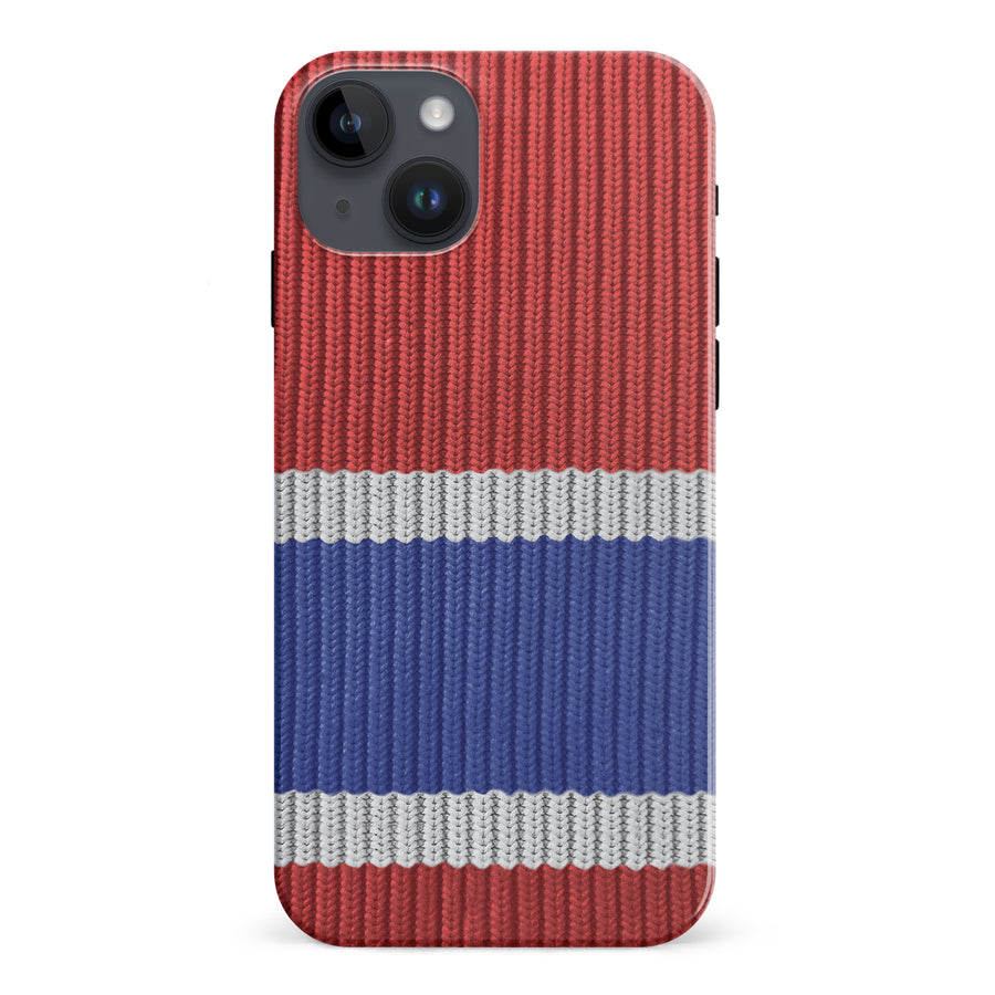 iPhone 15 Plus Hockey Sock Phone Case - Montreal Canadiens Home