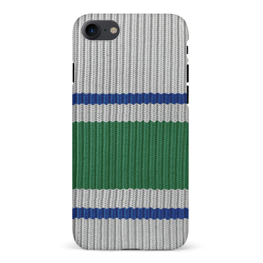 iPhone 7/8/SE Hockey Sock Phone Case - Vancouver Canucks Away