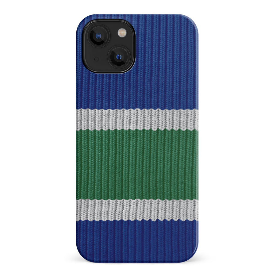 iPhone 14 Hockey Sock Phone Case - Vancouver Canucks Home