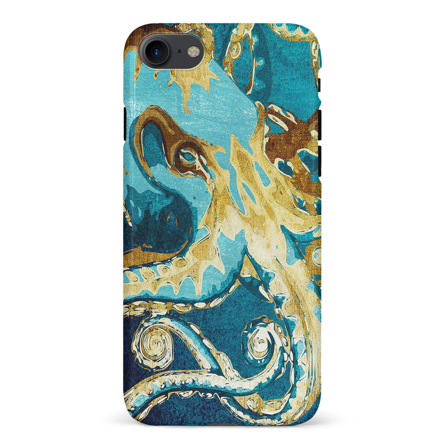 iPhone 7/8/SE Drawn Kraken Nature Phone Case