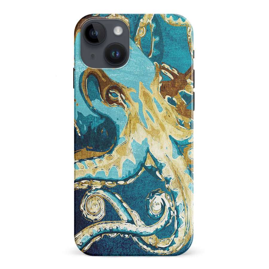 iPhone 15 Plus Drawn Kraken Nature Phone Case