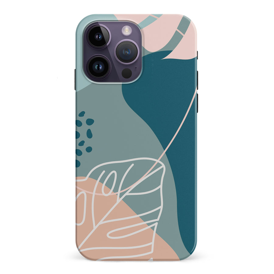 iPhone 15 Pro Tropical Arts Phone Case in Blue