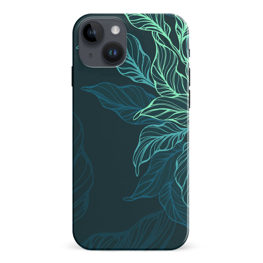 iPhone 15 Plus Tropical Phone Case in Green