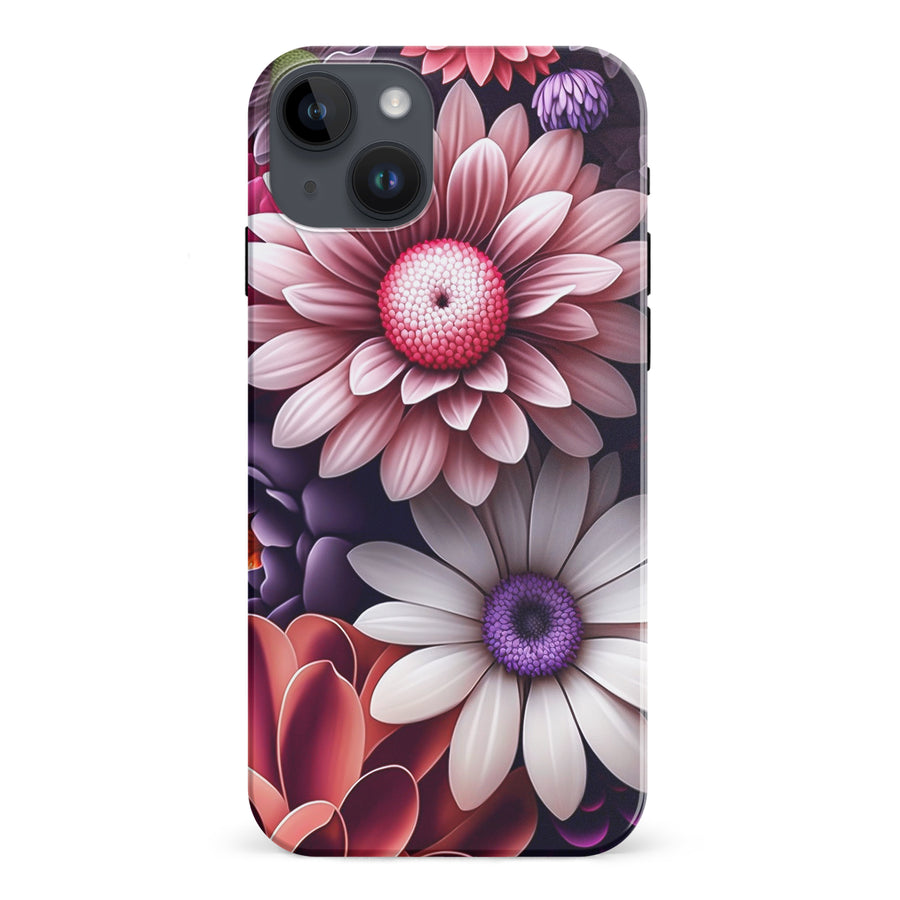 iPhone 15 Plus Daisy Phone Case in Purple