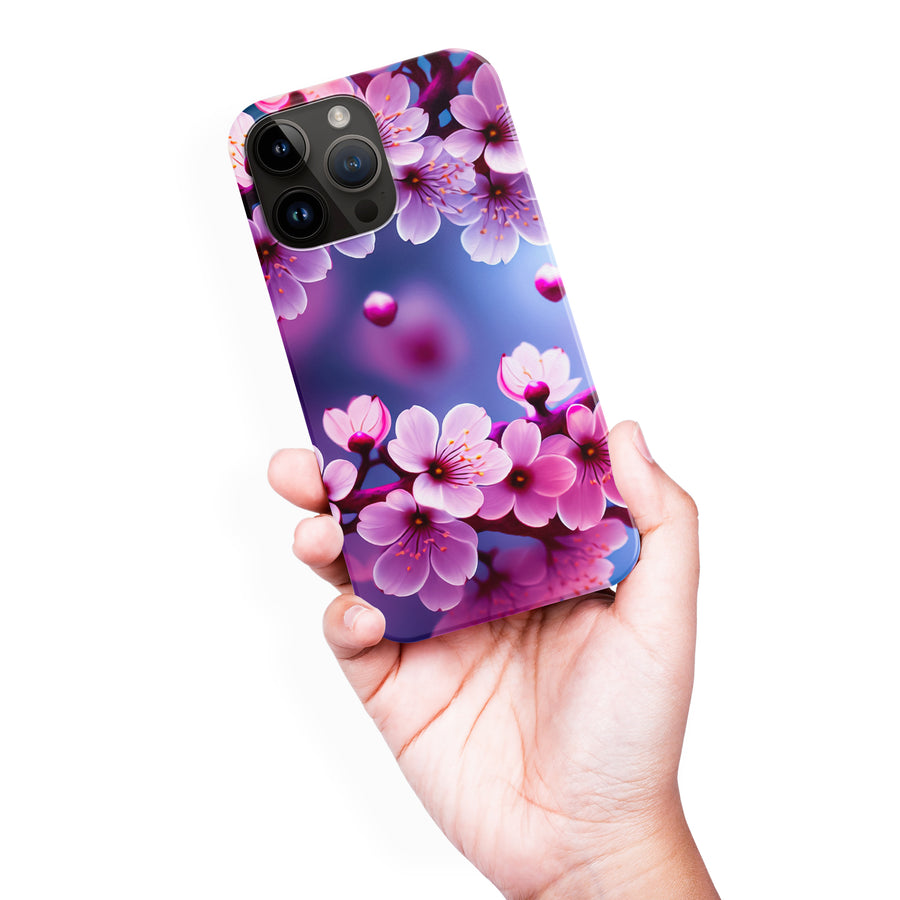 iPhone 15 Pro Max Sakura Phone Case in Purple