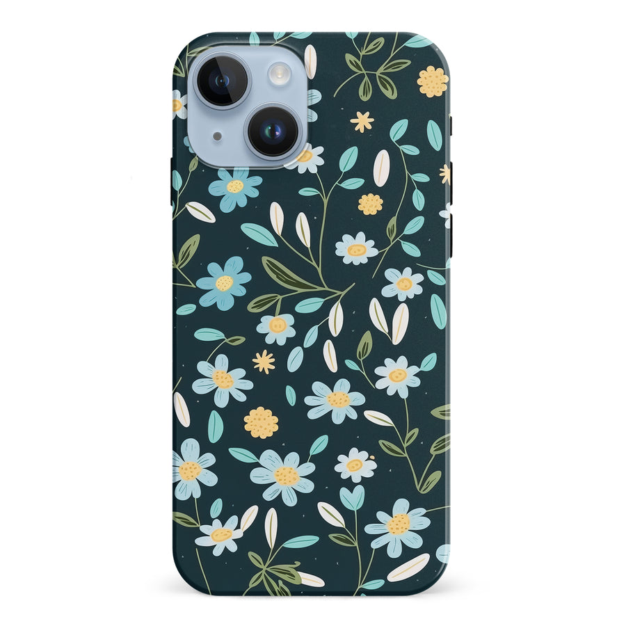 iPhone 15 Daisy Phone Case in Green