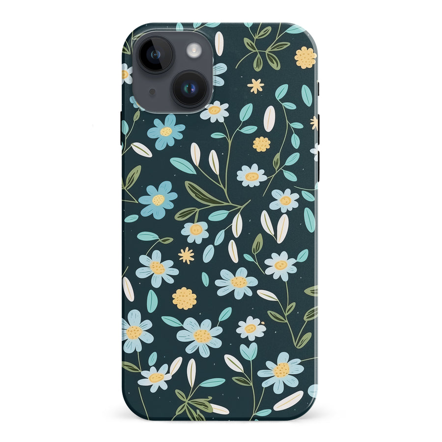 iPhone 15 Plus Daisy Phone Case in Green