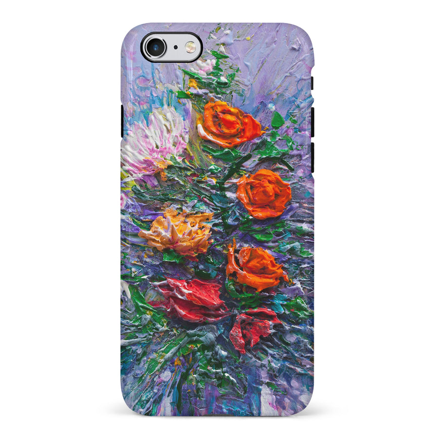 iPhone 6S Plus Rhapsody Painted Flowers Phone Case