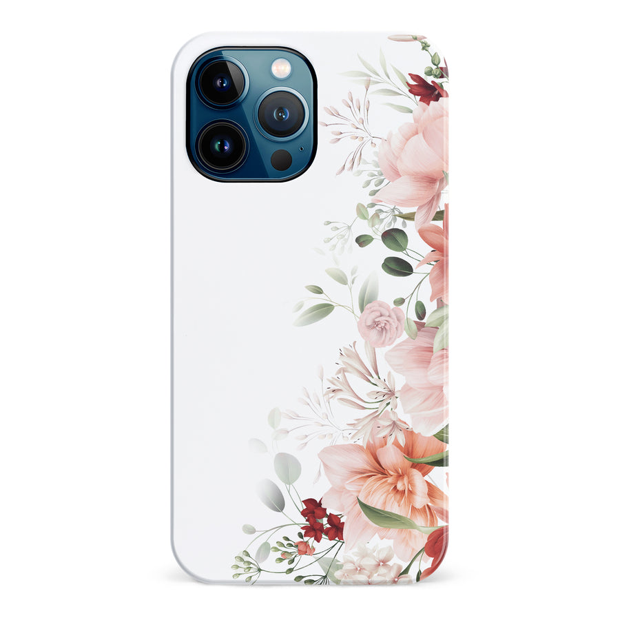iPhone 12 Pro Max half bloom phone case in white