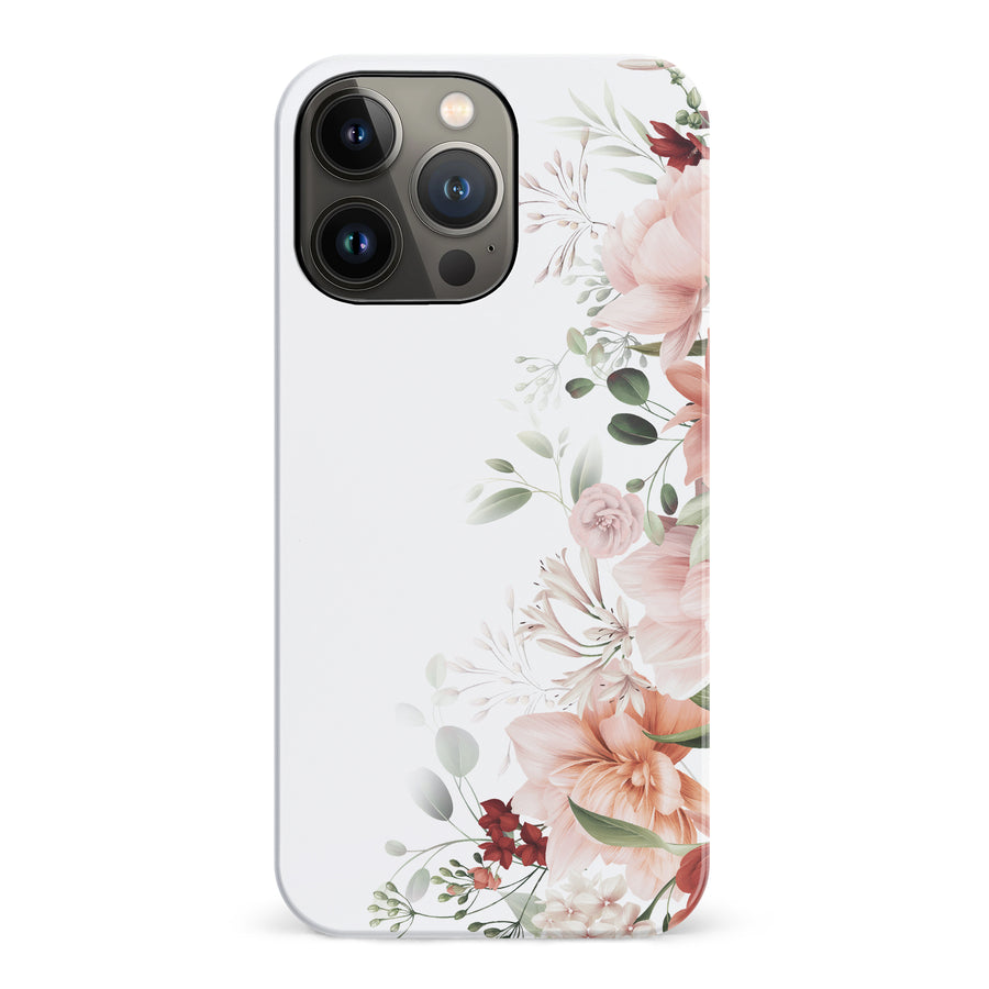 iPhone 14 Pro half bloom phone case in white