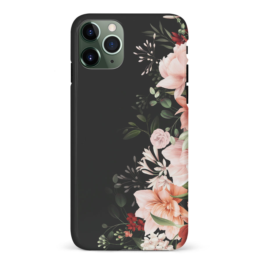 iPhone 11 Pro half bloom phone case in black